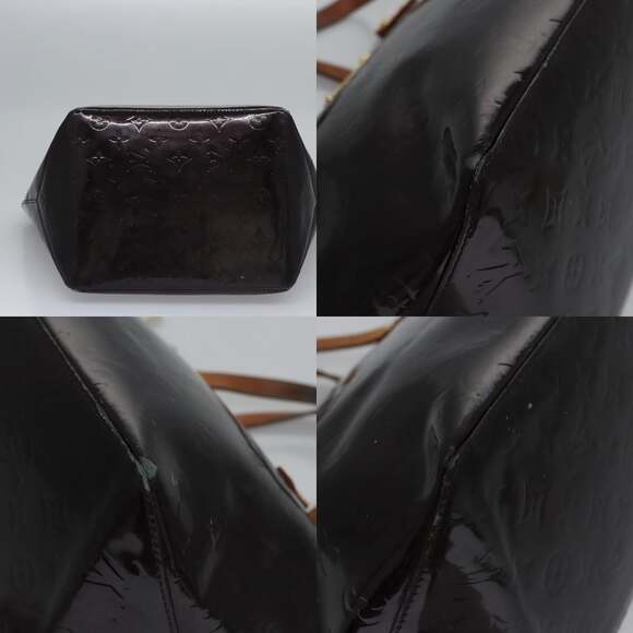 LOUIS VUITTON Monogram Vernis Bellevue PM Hand Bag Amarante M93585 - Picture 10 of 13